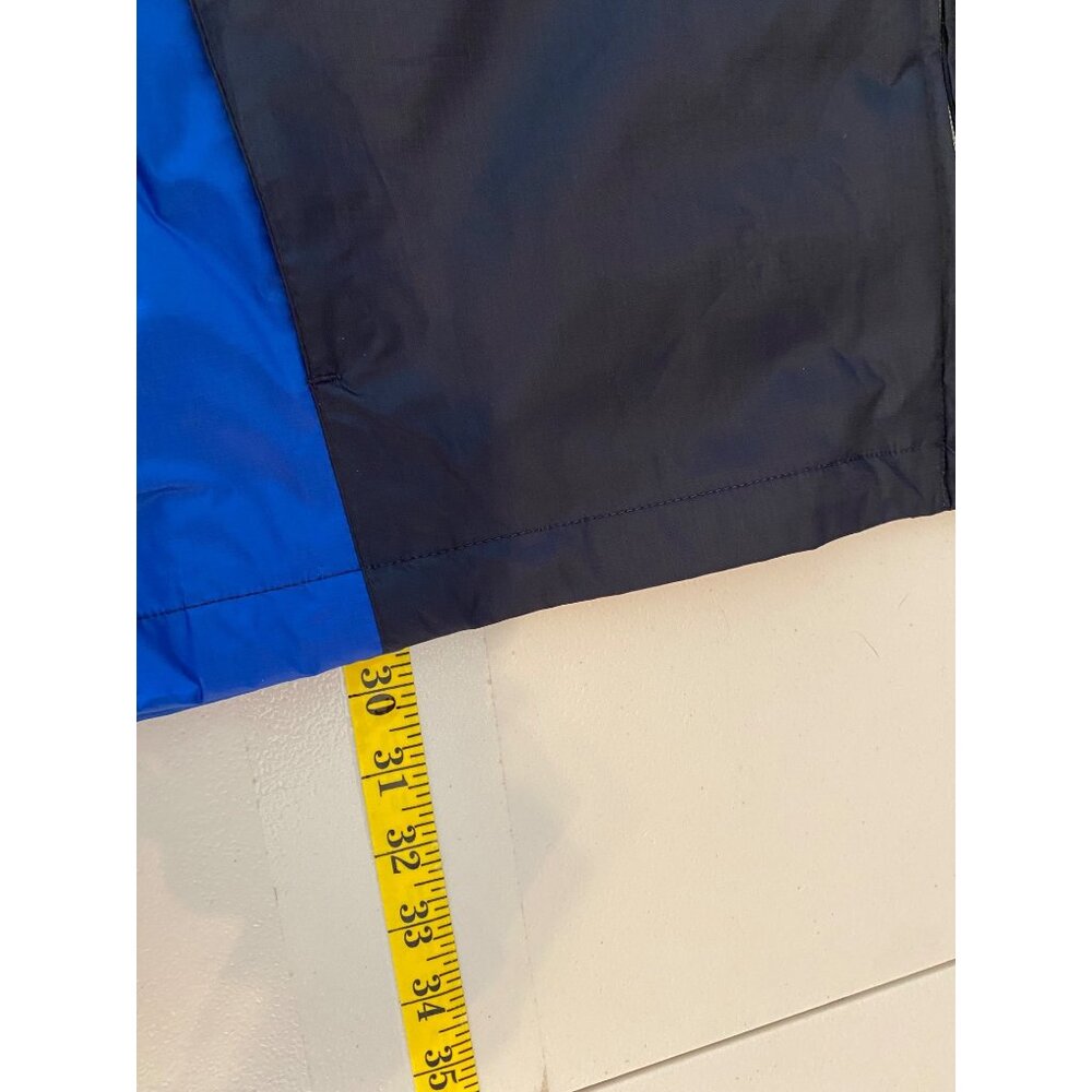 Eddie Bauer Mens Windbreaker Jacket Hood Blue & Black Water-Resistant 2XL - Picture 8 of 11